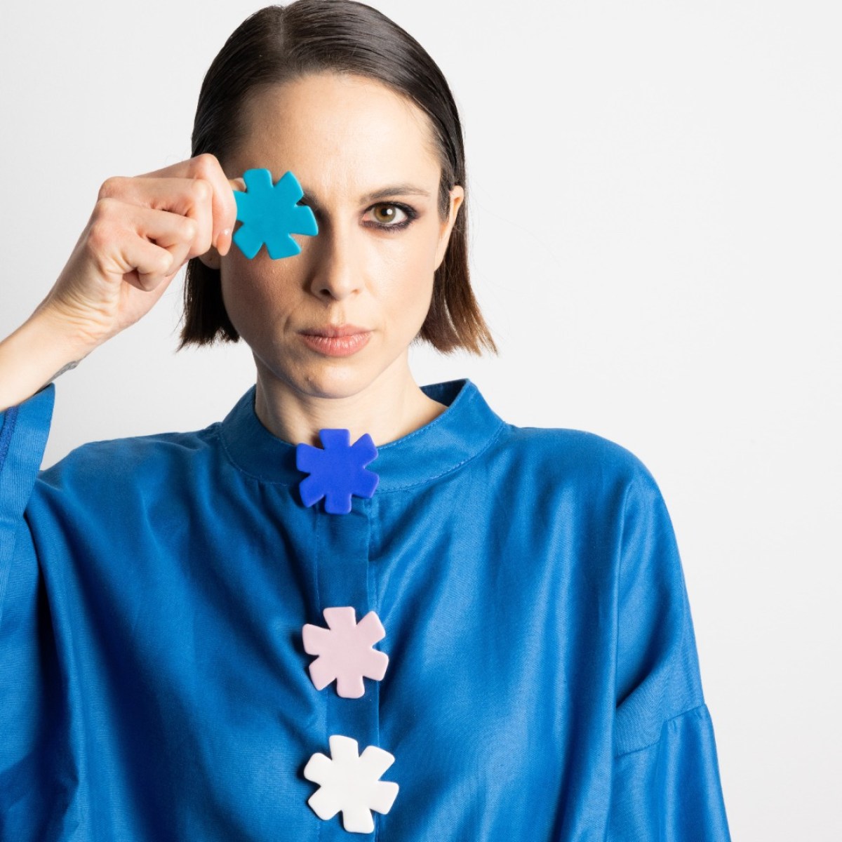 SOLO ROSETTE TURQUOISE-OCEAN BLUE-PINK-WHITE9